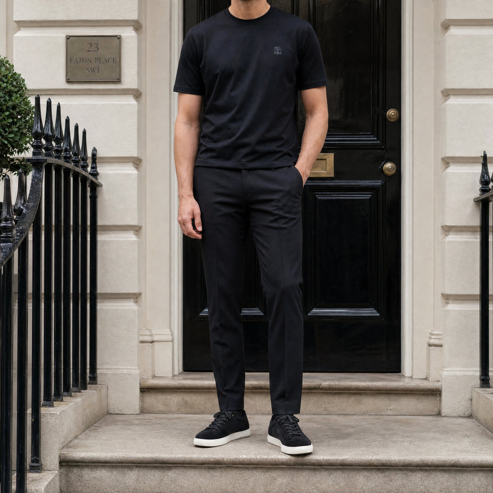 Berwich Komodo 'The Travel Fit' Trousers in Black