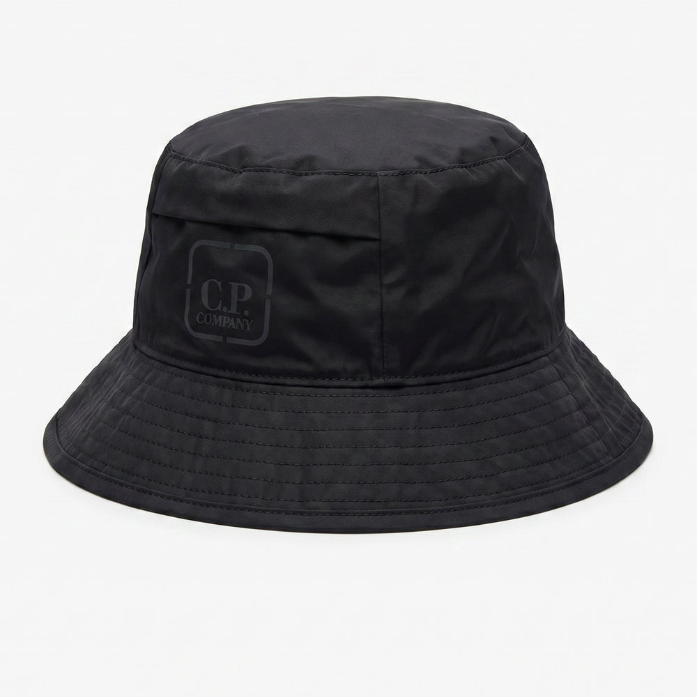 CP Company Metropolis Series Baffled Bucket Hat in Black