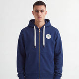 Casablanca Casa Temple Zip Hoodie in Navy