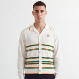 Casablanca Heart Pointelle Shirt Off White
