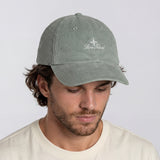 Stone Island Logo Corduroy Cap in Sage