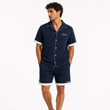 Casablanca Monogram Jacquard Knit Set Navy