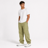 Moncler Panelled Pocket Trousers in Khaki Green