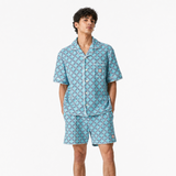 Casablanca Monogram Towelling Set in Turquoise Green