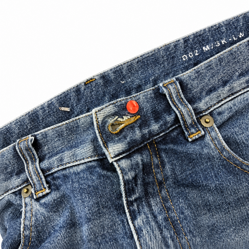 Saint Laurent Slim Fit Jeans in Blue Denim (Defect)