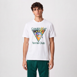 Casablanca Tennis Club Graphic-Print T-Shirt in White