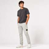 Stone Island Organic Cotton Stretch Broken Twill Old-Effect Pants in Grey