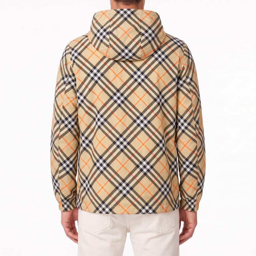 Burberry Stanford Check Jacket in Sand