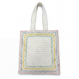 Casablanca Cotton Crochet Knit Kawaii Tote Bag in White