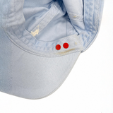 Polo Ralph Lauren Cotton Chino Baseball Cap in Light Blue with White Logo (Defect)