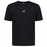 CP Company 70/2 Mercerised Jersey Logo Patch T-Shirt in Black