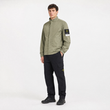 Stone Island Micro Twill Stand Collar Jacket in Military Green