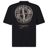 Stone Island Bleeding Numbers Compass Print T-Shirt Black