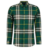 Burberry Claverdon Large Check Cotton Shirt in Ivy Green