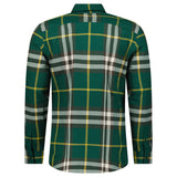 Burberry Claverdon Large Check Cotton Shirt in Ivy Green