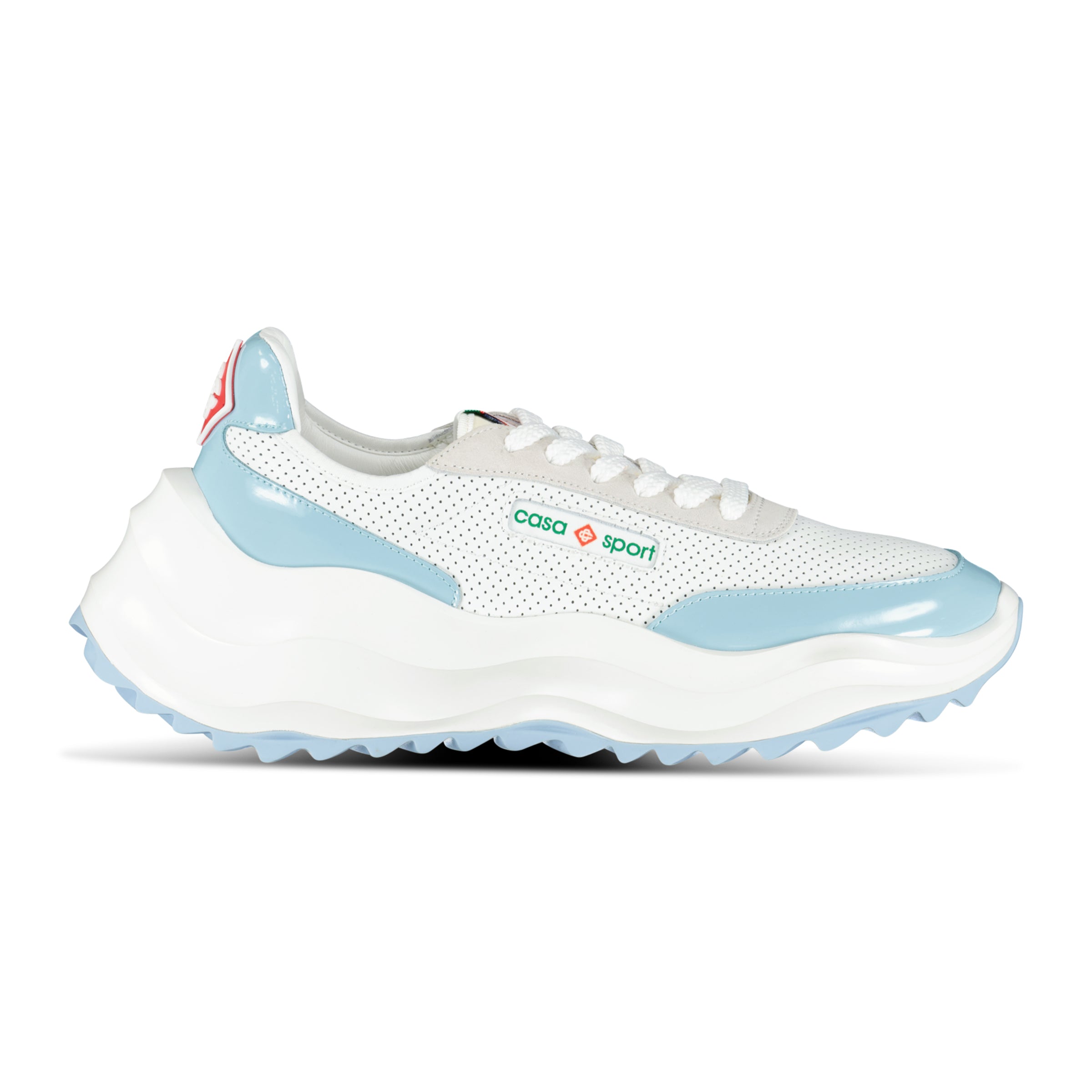 Color variation of Casablanca Atlantis Chunky Sneakers White & Baby Blue