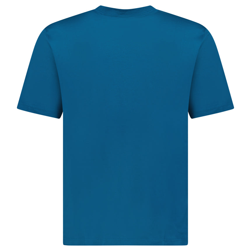 Burberry Ellison Check Print T-Shirt in Pacific Blue