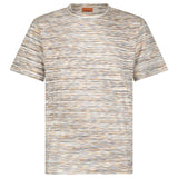 Missoni Striped Short-Sleeved T-Shirt in Orange Space Dyed