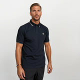 Stone Island Stripe Collar Polo T-Shirt Slim Fit Navy
