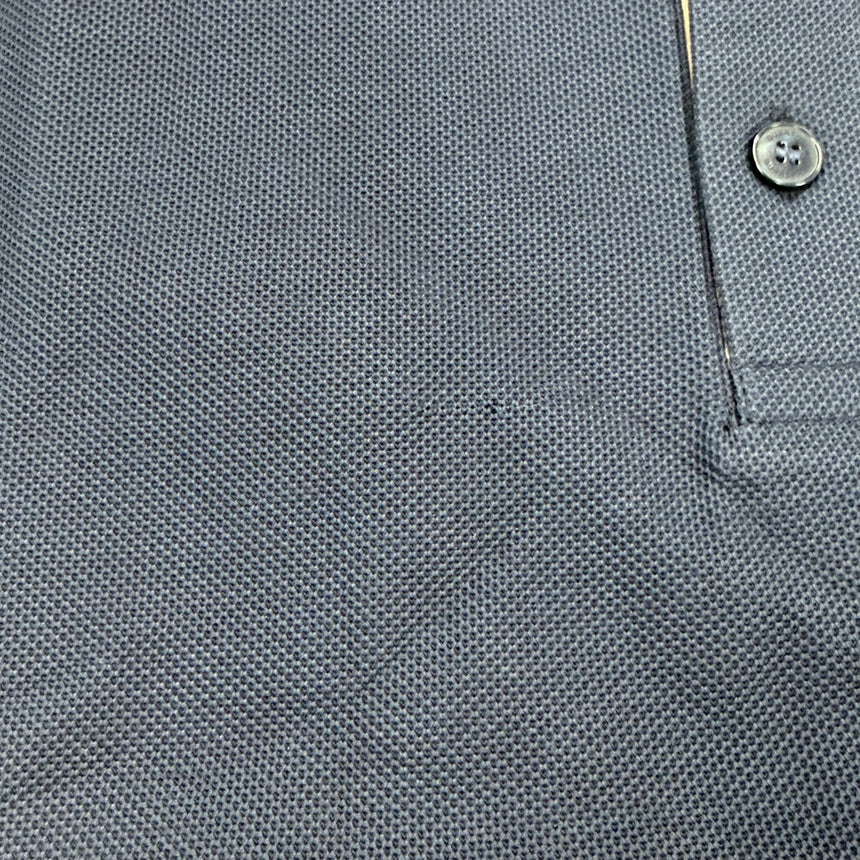 Burberry 'Hartford' Check Placket Polo Navy (Defect)