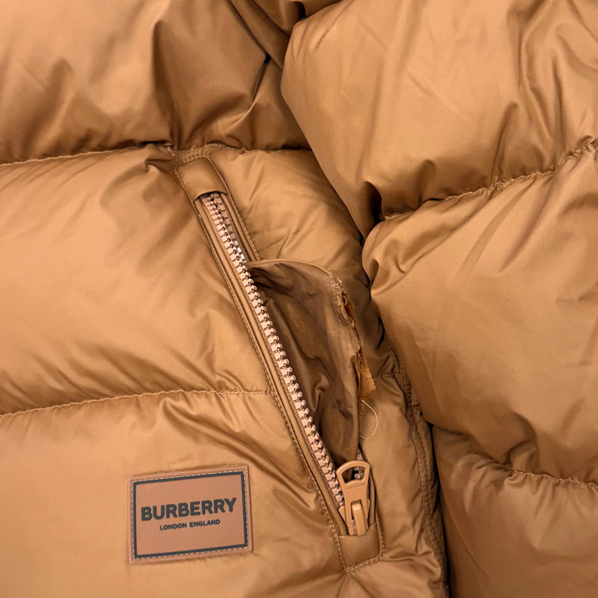 Burberry Halsby Puffer Down Jacket Brown (Defect & Preloved.)