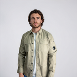 C.P. Company Arm Lens Overshirt in Beige
