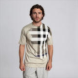 Burberry Ellison Check Print T-Shirt in Lichen