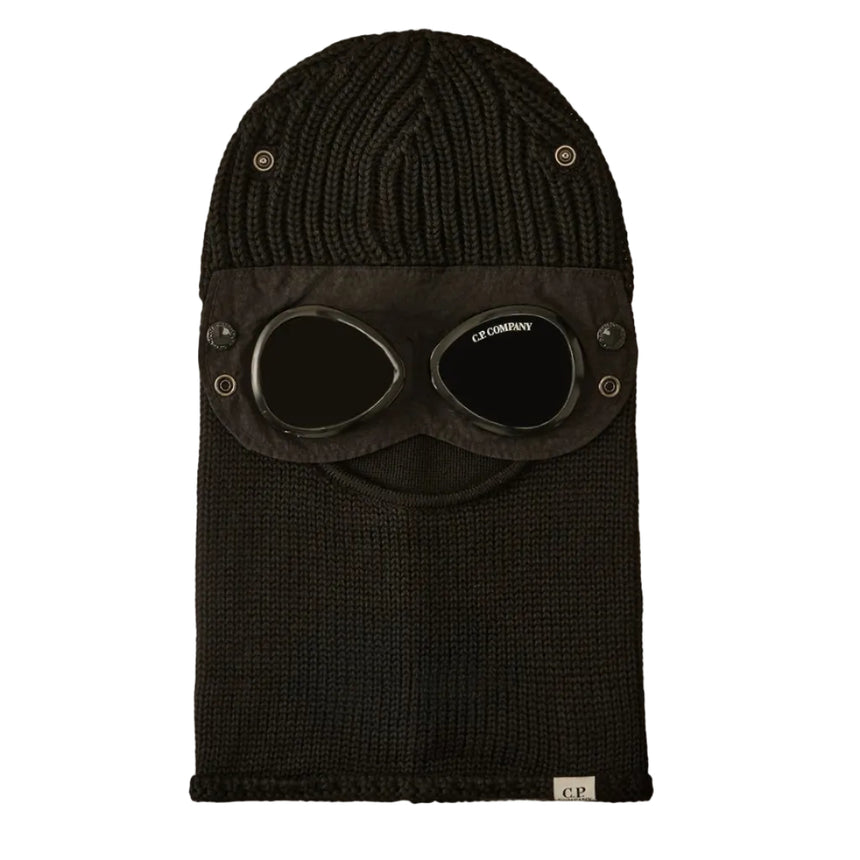 CP Company Merino Wool Goggle Ski Mask Black