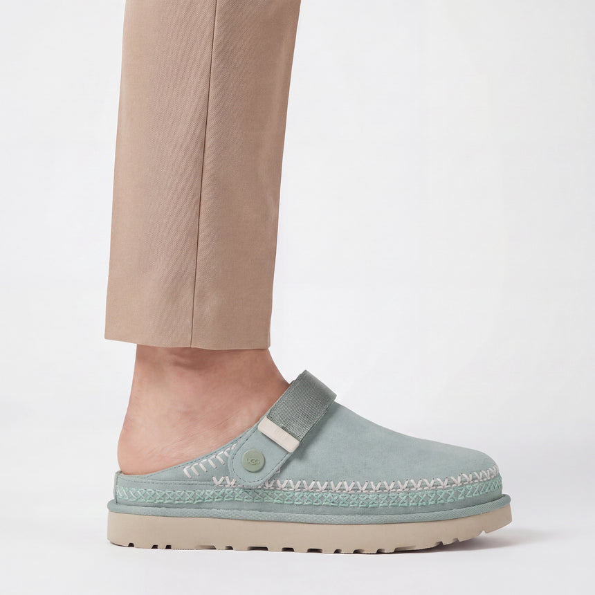 UGG Goldenstar Meadow Accent Clogs in Artichoke Green