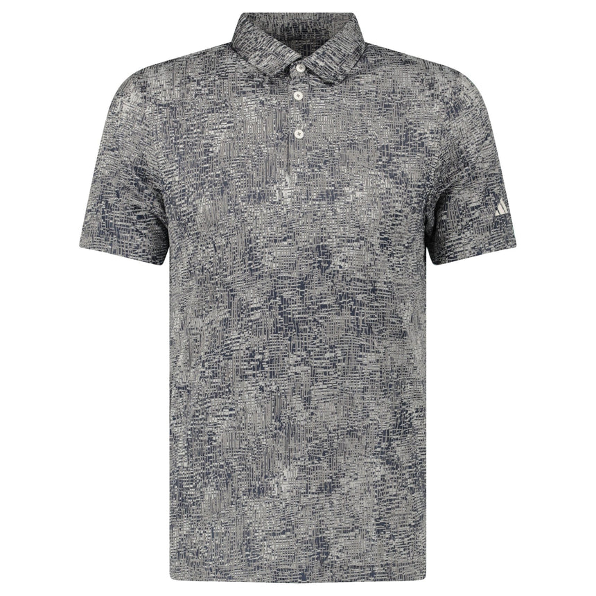 Adidas Burst Jacquard Golf Polo Shirt in Grey/Black - Boinclo - Outlet Sale Under Retail