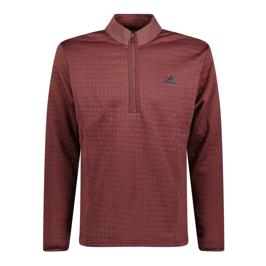 Adidas Dwr Block Golf Quarter Zip Burgundy - Boinclo - Outlet Sale Under Retail
