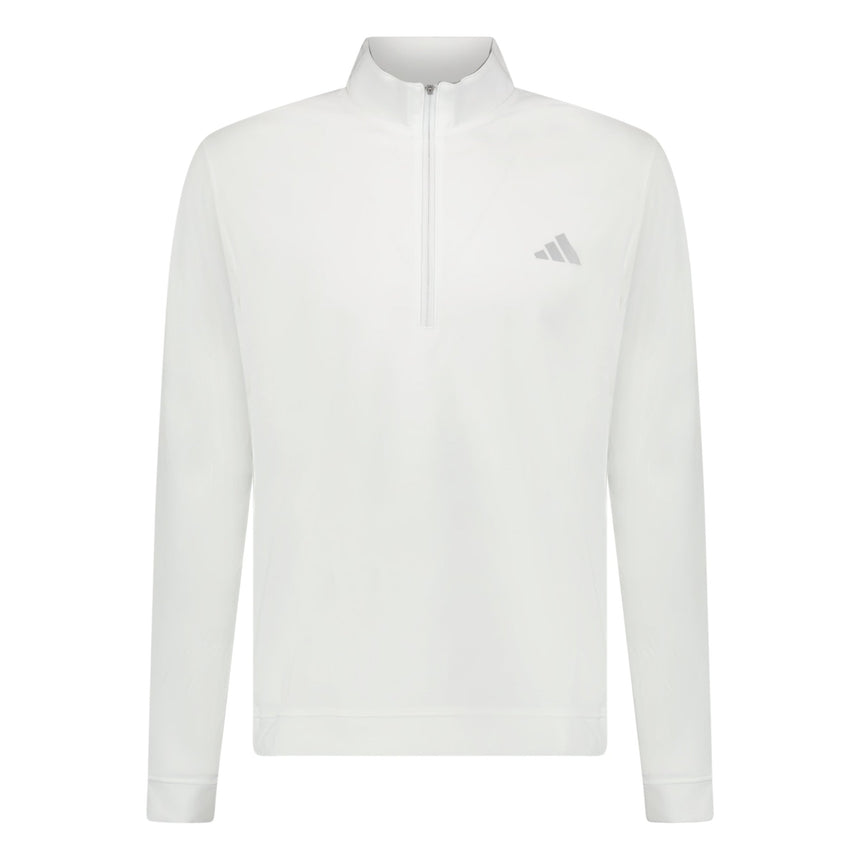 Adidas Elevated Quarter Zip Golf Sweatshirt White - Boinclo - Outlet Sale Under Retail