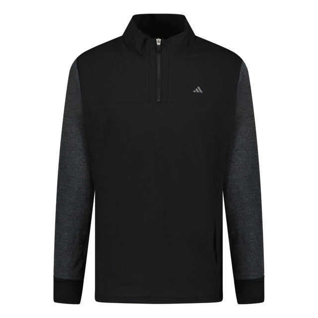 Adidas Goto Quarter Zip Golf Jacket Black - Boinclo - Outlet Sale Under Retail