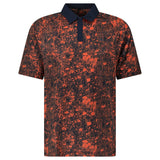 Adidas Mesh Print Golf Polo Shirt in Navy and Red - Boinclo - Outlet Sale Under Retail