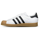 Adidas Superstar ADV Skate Shoes in White/Core Black/Gum - Boinclo - Outlet Sale Under Retail