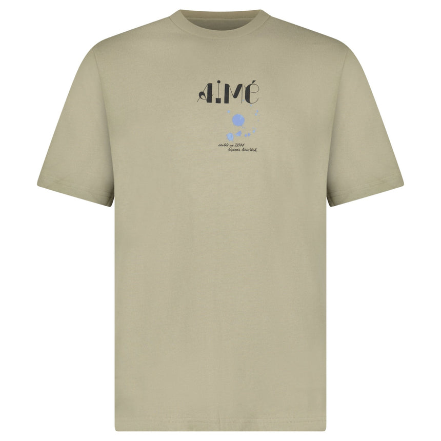 Aimé Leon Dore Studio T-Shirt in Laurel Oak Beige - Boinclo - Outlet Sale Under Retail