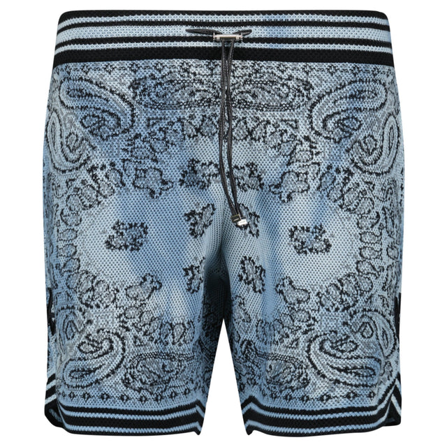 Amiri Bandana Knitted Basketball Shorts in Blue - Boinclo - Outlet Sale Under Retail