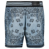 Amiri Bandana Knitted Basketball Shorts in Blue - Boinclo - Outlet Sale Under Retail