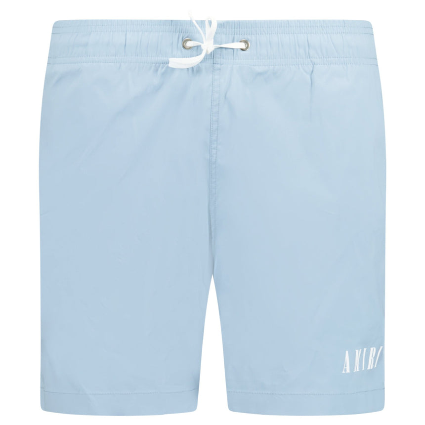 Amiri Core Logo Drawstring Swim Shorts Dusty Blue - Boinclo ltd - Outlet Sale Under Retail