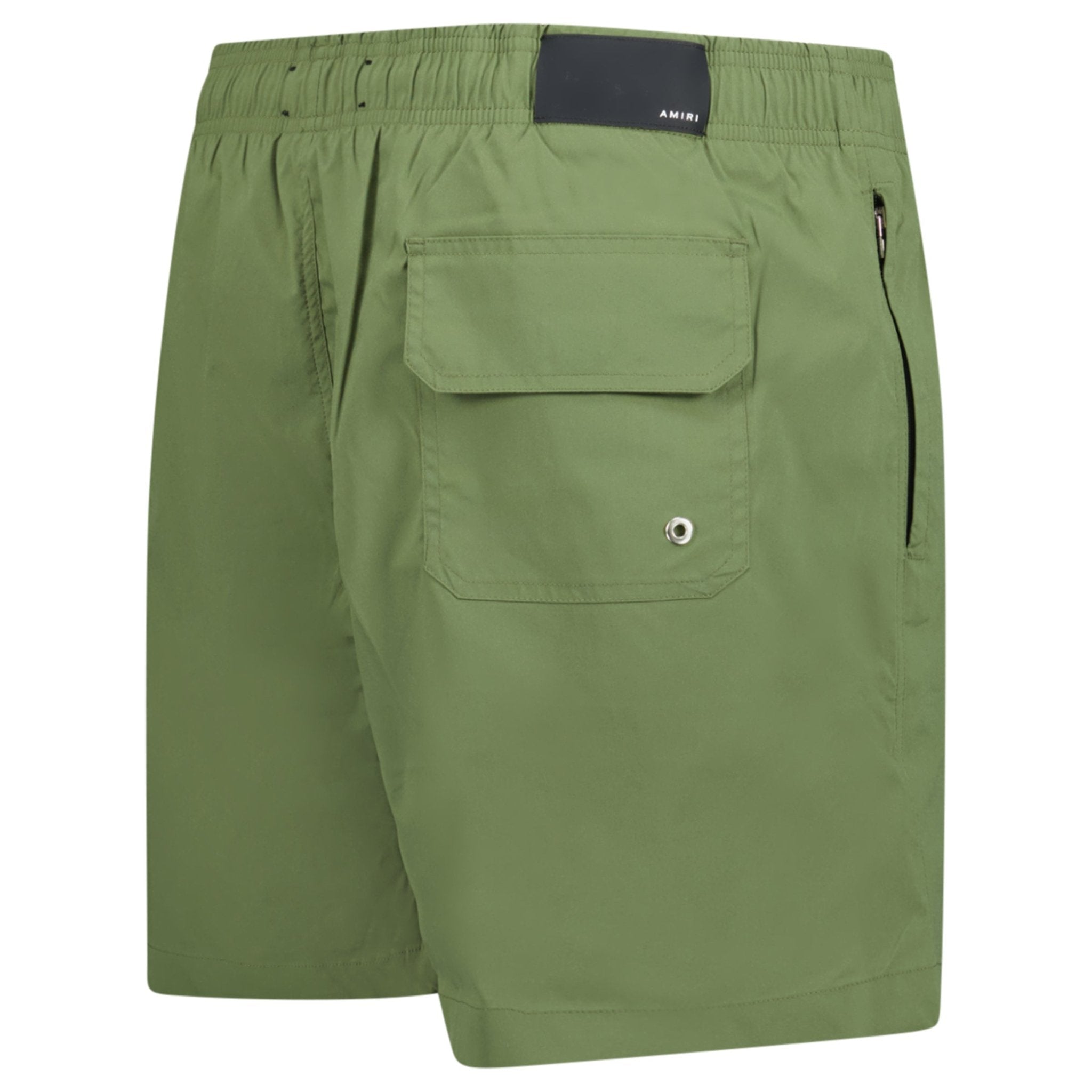 Amiri Core Logo Drawstring Swim Shorts Military Green - Outlet