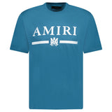 Amiri MA Bar Logo T - shirt Teal - Boinclo ltd - Outlet Sale Under Retail