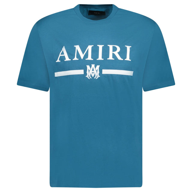 Amiri MA Bar Logo T - shirt Teal - Boinclo ltd - Outlet Sale Under Retail