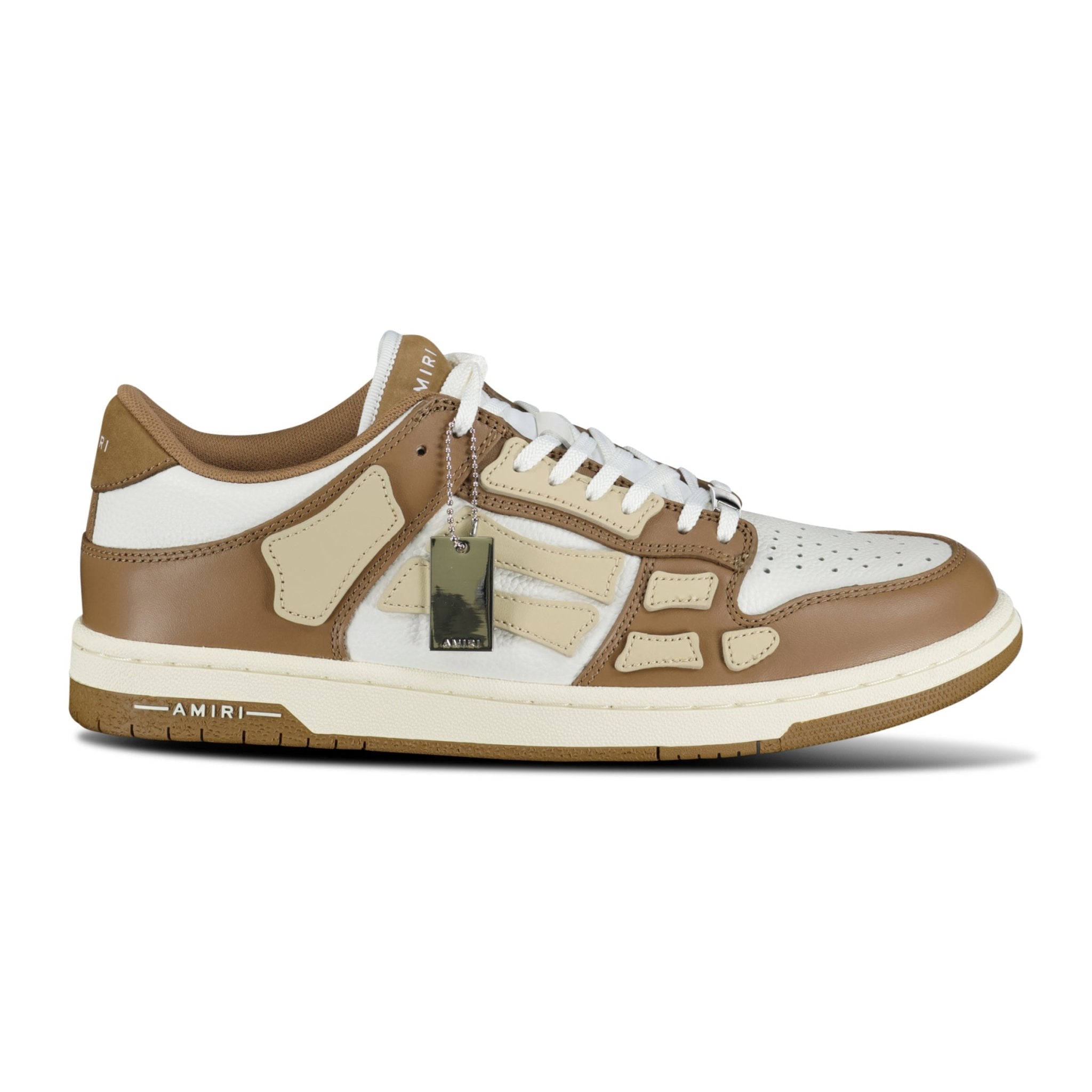 Color variation of Skeleton Low Top Trainers Brown Tan & White