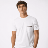 Armani Chest Pocket T-Shirt in White - Boinclo - Outlet Sale Under Retail