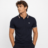 Armani Eagle Logo Polo Shirt in Navy - Boinclo - Outlet Sale Under Retail