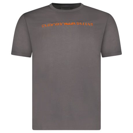 Armani Logo Print T-Shirt in Grey - Boinclo - Outlet Sale Under Retail