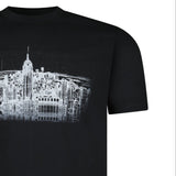 Armani New York Skyline Graphic T-Shirt in Black - Boinclo - Outlet Sale Under Retail