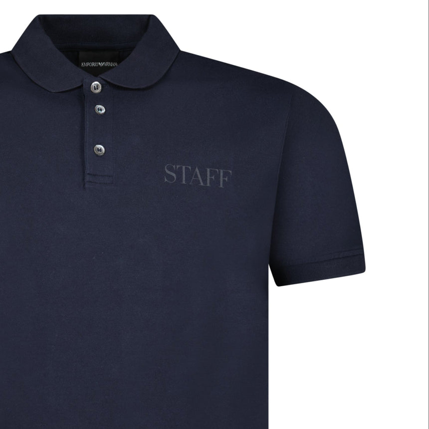 Armani Staff Polo Shirt in Navy - Boinclo - Outlet Sale Under Retail