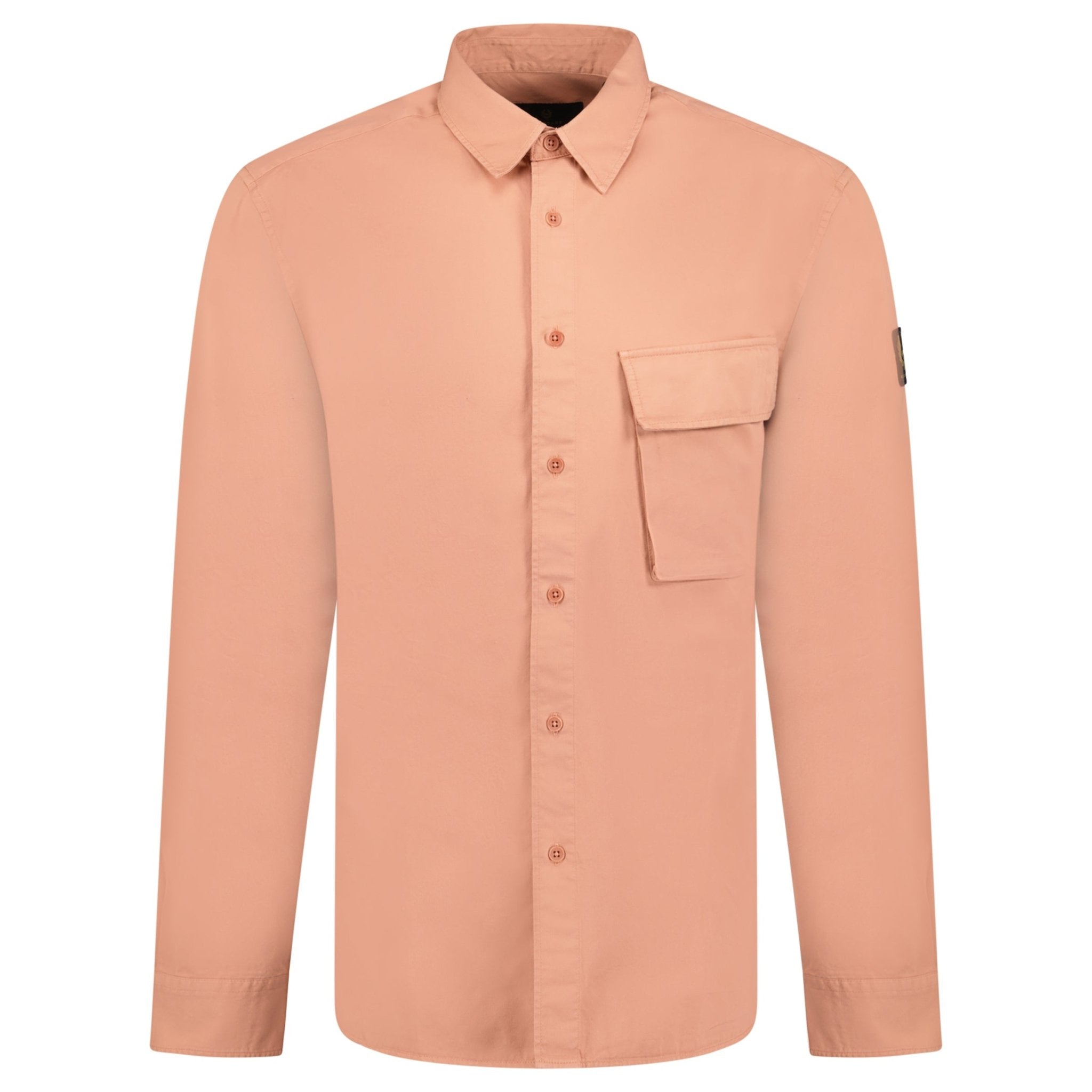 Color variation of Button-Up Overshirt Jacket Rust Pink