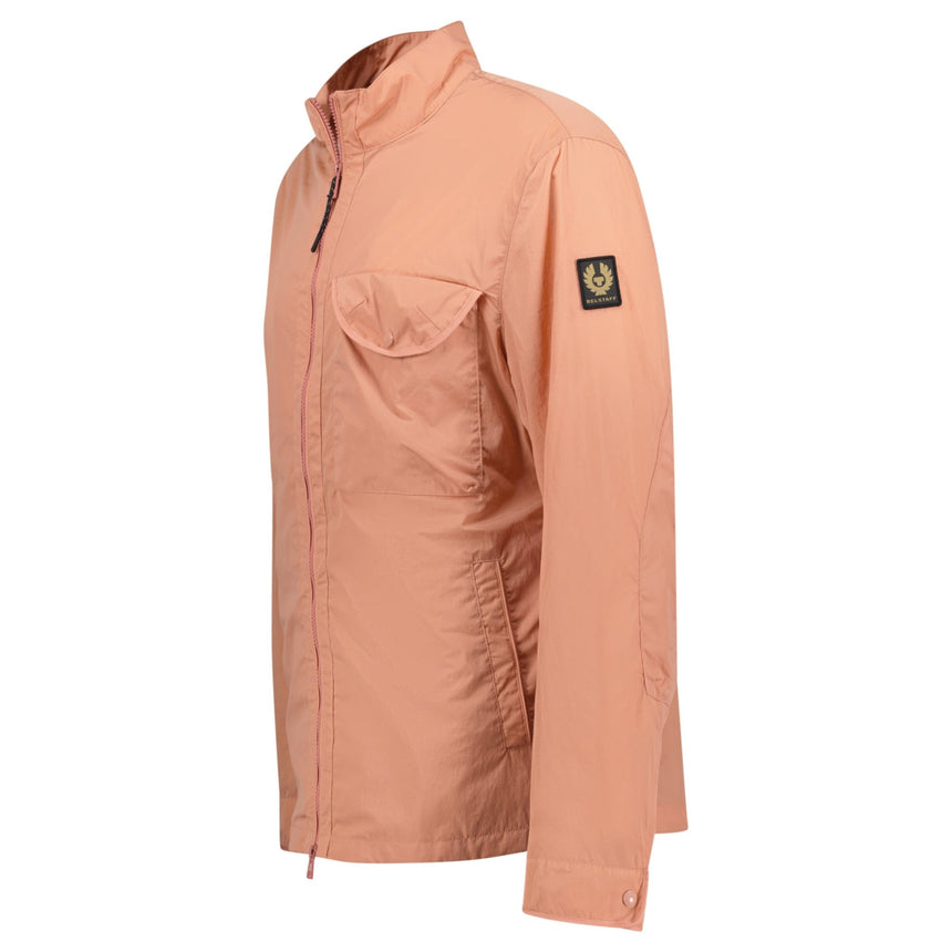 Belstaff Quarter Overshirt Shimmer Shell Jacket Rust Pink - Boinclo ltd - Outlet Sale Under Retail